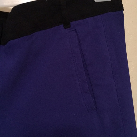 Mid-rise trousers in royal blue - Picture 2 of 4